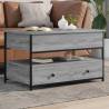 Elegant Grey Sonoma Coffee Table - 85x50x50 cm