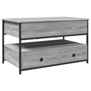 Elegant Grey Sonoma Coffee Table - 85x50x50 cm