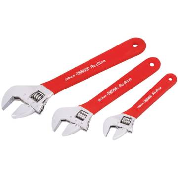 Draper Tools Redline 3-Piece Adjustable Spanner Set - 67634