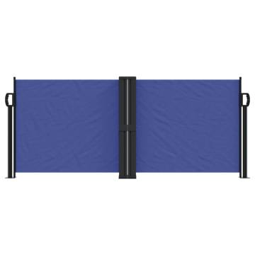 Retractable Side Awning Blue 100x600 cm | Hipomarket