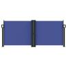 Retractable Side Awning Blue 100x600 cm | Hipomarket