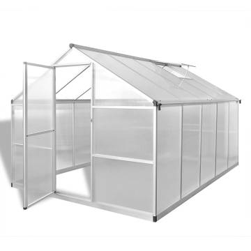 Reinforced Aluminium Greenhouse 7.55 m² - Durable & UV-Resistant