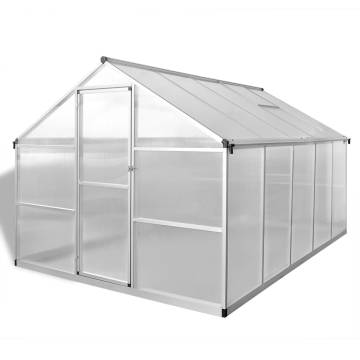 Reinforced Aluminium Greenhouse 7.55 m² - Durable & UV-Resistant