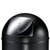 EKO 40L Matte Black Waste Bin with Push Lid - Stylish & Practical