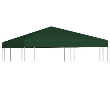 Gazebo Top Cover 310 g/m² 3x3 m Green | Durable & Water Resistant