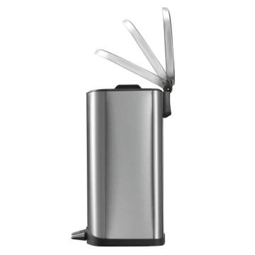 EKO Pedal Bin Della 35L - Matte Silver Kitchen Rubbish Bin