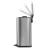 EKO Pedal Bin Della 35L - Matte Silver Kitchen Rubbish Bin