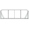 Log Holder Silver 300x45x100 cm - Galvanised Steel Storage