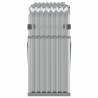 Log Holder Silver 180x45x100 cm | Galvanised Steel Storage