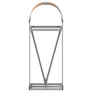 Log Holder Light Brown 40x45x100 cm | Durable Galvanised Steel