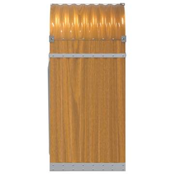 Log Holder Light Brown 40x45x100 cm | Durable Galvanised Steel