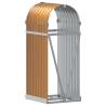 Log Holder Light Brown 40x45x100 cm | Durable Galvanised Steel