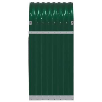 Log Holder Green 40x45x100 cm - Galvanised Steel Storage