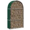 Log Holder Green 120x45x210 cm - Galvanised Steel Storage