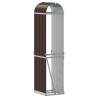 Log Holder Brown 40x45x170 cm Galvanised Steel | Hipo Market