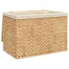 Laundry Basket with 3 Sections | Rustic Water Hyacinth