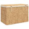 Laundry Basket with 3 Sections | Rustic Water Hyacinth