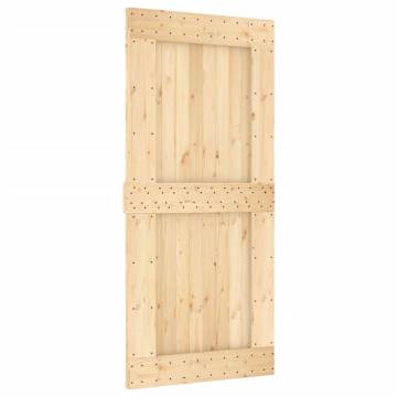 NARVIK Solid Wood Pine Door 95x210 cm - Stylish & Secure