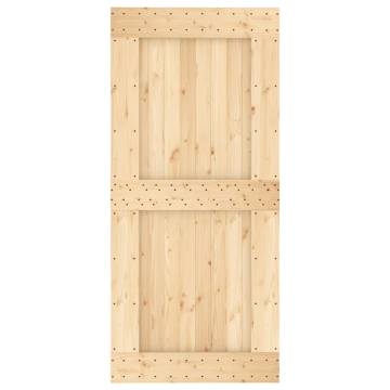 NARVIK Solid Wood Pine Door 95x210 cm - Stylish & Secure