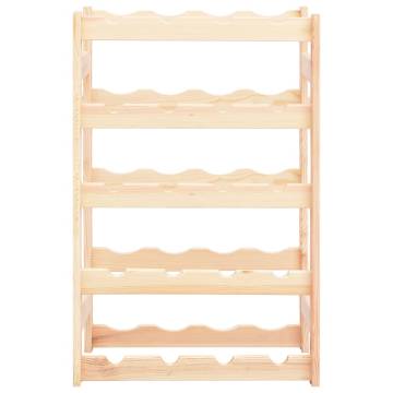 Pinewood Wine Rack for 20 Bottles - Stylish Storage