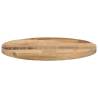 Rustic Round Solid Mango Wood Table Top Ø 40x1.5 cm