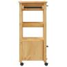 Kitchen Trolley MONZA | Solid Pine Wood | 48x40x90 cm