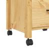 Kitchen Trolley MONZA | Solid Pine Wood | 48x40x90 cm