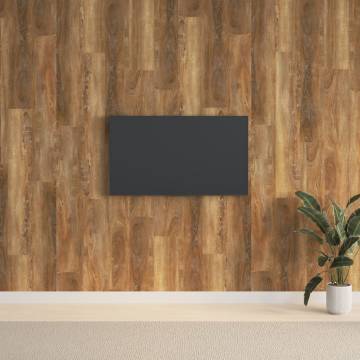 Wood Look Brown PVC Wall Panels - 2.06 m² | Hipomarket