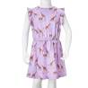 Ruffle Sleeve Kids' Dress with Drawstring - Lila 92