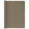 Balcony Screen Taupe 120x500 cm HDPE Colour taupe Size 120 x 500 cm Quantity in Package 1 