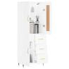 Stylish Highboard White 69.5x34x180 cm - Durable Storage Solution