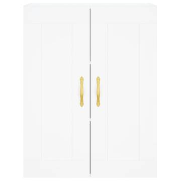 Stylish Highboard White 69.5x34x180 cm - Durable Storage Solution