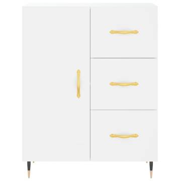 Stylish Highboard White 69.5x34x180 cm - Durable Storage Solution