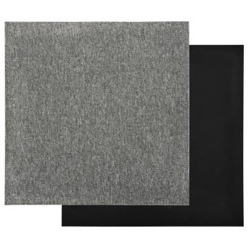 Carpet Floor Tiles - 20 pcs 5 m² Grey | Hipo Market