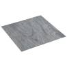 Self-Adhesive PVC Flooring Planks - Light Grey, 20 pcs