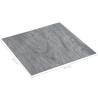 Self-Adhesive PVC Flooring Planks - Light Grey, 20 pcs