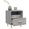 Stylish Grey Sonoma Bedside Cabinets - Set of 2 | Hipomarket