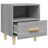 Stylish Grey Sonoma Bedside Cabinets - Set of 2 | Hipomarket