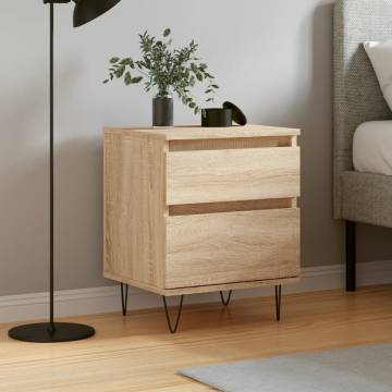 Sonoma Oak Bedside Cabinet - Stylish & Durable | HipoMarket