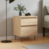 Bedside Cabinet Sonoma Oak 40x35x50 cm Engineered Wood Colour sonoma oak Quantity in Package 1 