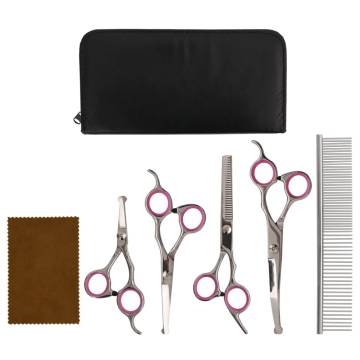 5 Piece Dog Grooming Scissors Set - Stainless Steel Quality