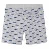 Kids' Drawstring Shorts - Light Grey Melange, Size 128