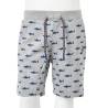 Kids' Drawstring Shorts - Light Grey Melange, Size 128