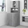 Washing Machine Cabinet Grey Sonoma Engineered Wood Colour grey sonoma Number of 1 