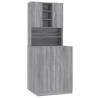 Washing Machine Cabinet Grey Sonoma | Premium Storage Solution