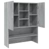 Washing Machine Cabinet Grey Sonoma | Premium Storage Solution