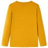 Kids' Long Sleeve T-shirt in Ochre - Size 128