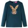 Kids' Dark Green Long Sleeve T-shirt - Size 104