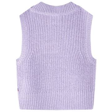 Kids' Sweater Vest Knitted Light Lilac - High-Quality Comfort