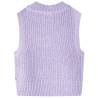 Kids' Sweater Vest Knitted Light Lilac - High-Quality Comfort